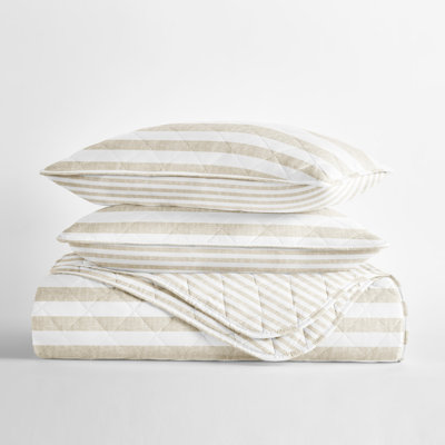 Quilt Set- Lightweight - All Season Coastal Stripe Bedding
