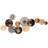 Hand-Painted Decorative Metal Wall Accessory, 35.4 x 3.1 x 16.5 inches | 100% Metal Construction (Thickness: 0.03 inches) | Unique Color Variations, Perfect for Home Decor, Stylish and Durable Design-1101489430