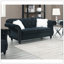 Ensemble de canapé en velours noir 3 pièces Mobilier de salon