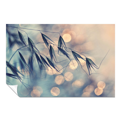 Green Grass over Pastel Background 1 Piece Wall Art
