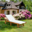 Gunars 195 cm Long Eucalyptus Single Chaise with Cushions