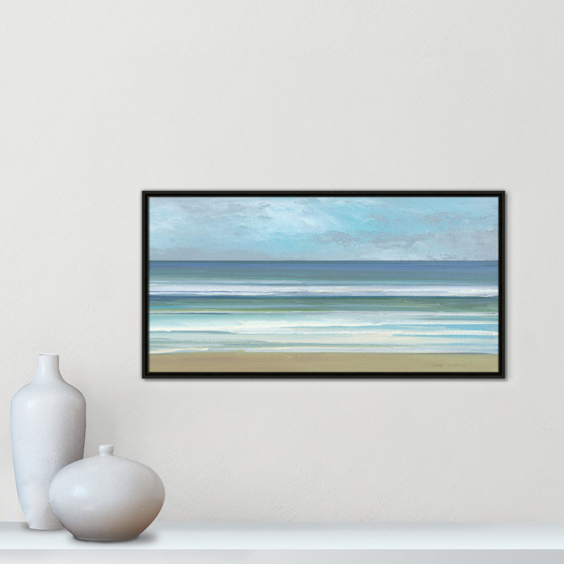 «Gentle Waves II» par Sally Swatland, Espresso, H 19,5 po x l 37,5 po