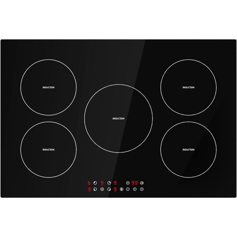 Plaque de cuisson à induction 30 pouces 5 brûleurs