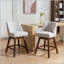 Tabouret de bar pivotant à hauteur de comptoir 26 po - Tissu-141486997