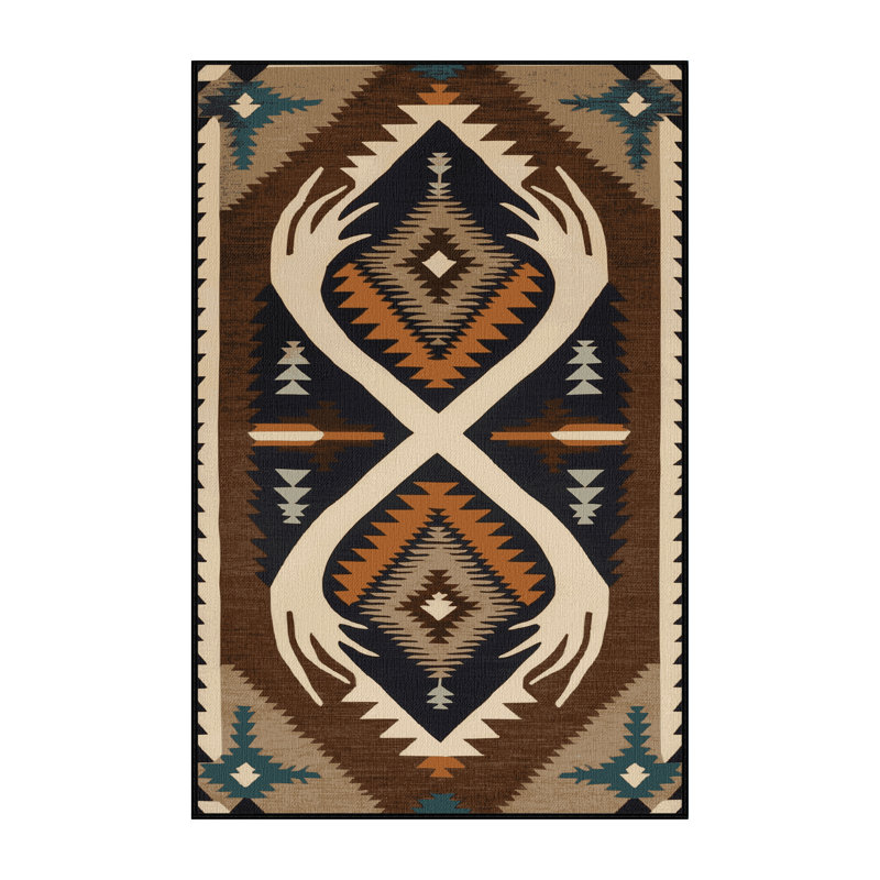  Tapis lavable Antler Southwestern, Rectangulaire 2 pi x 3 pi