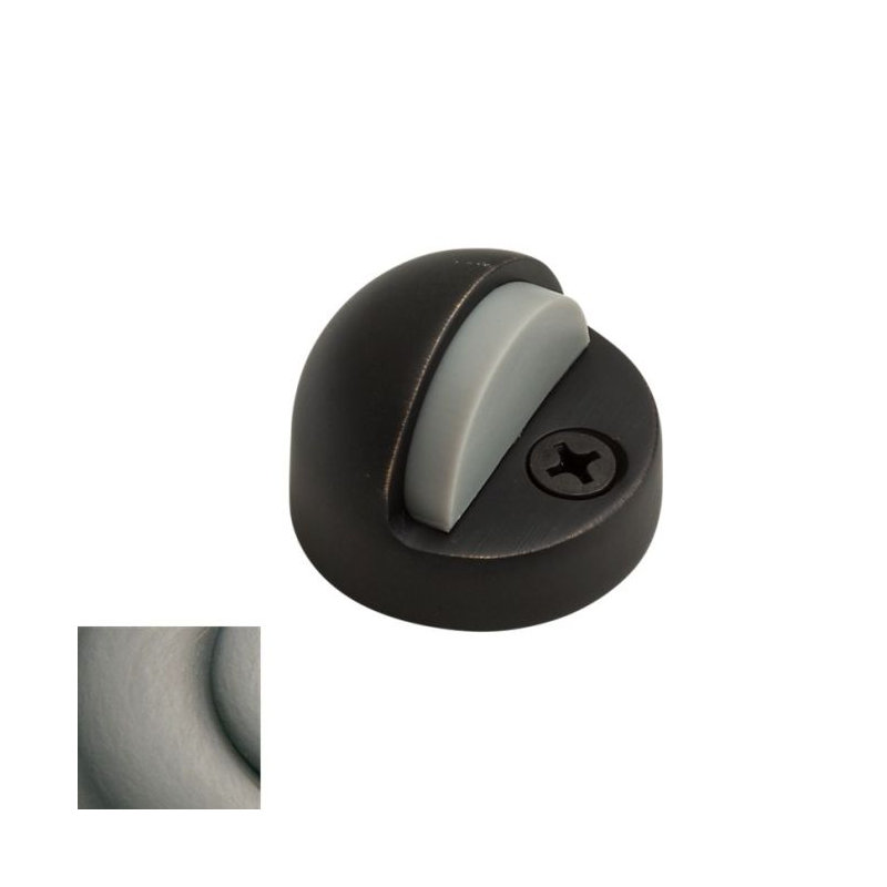 Dome Bumper Floor Mount Stop, Oil Rubbed Bronze, 1.35" H x 1.875" W x 1.03" D