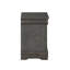 Table de chevet en pin massif avec 2 tiroirs, gris foncé