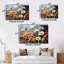 Fleurs abstraites saisonnières aquarelle I - décoration murale fleurs saisonnières-1983885029-1983885028