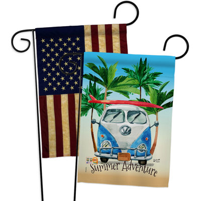 Double Sided 18.5'' H x 13'' W Polyester Garden Flag