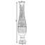 Vase de plancher en bois brun 36 po