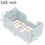 Lit de sol bleu pour 3 à 6 ans, conception d'ours, structure stable et confortable, bleu, sécuritaire-1747708266