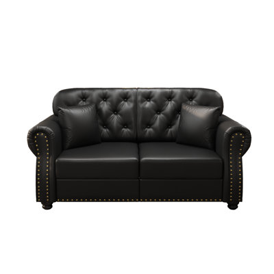 Canapé 63 po avec 2 coussins Chesterfield