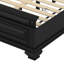 Base de lit plateforme en bois massif Abner Vintage avec tête de lit et pieds robustes-639239145-639239147