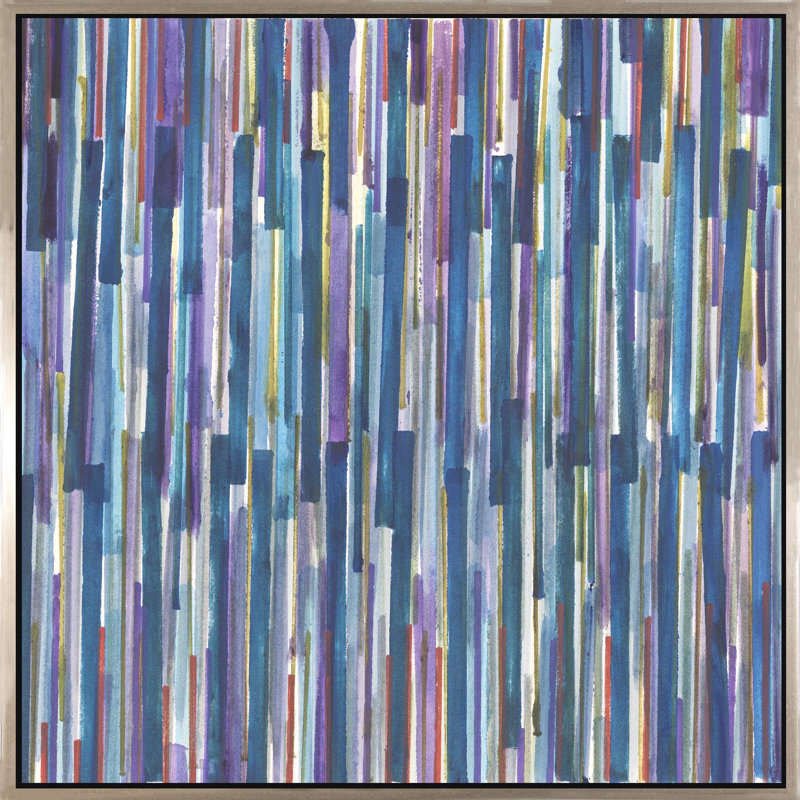 Aquatic Variation - Peinture sur toile à cadre flottant