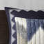 Courtepointe en coton bleu marine pour très grand / très grand lit - 3 pièces, imprimé cassé, revers uni, taies décoratives avec passepoil, 2 pièces assorties-130666323