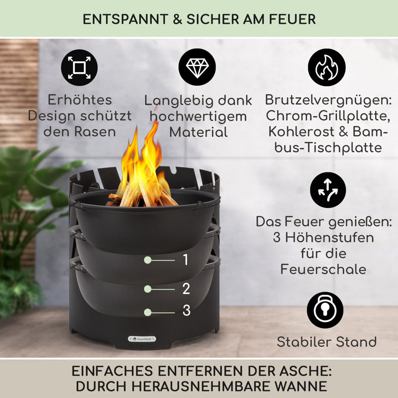 Circle Smokeless Fire Pit, Black
