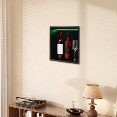 Niche murale de douche murale rectangulaire en acier inoxydable à DEL avec télécommande