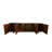78.7" Brown TV Stand with 4 Cabinets for Living Room