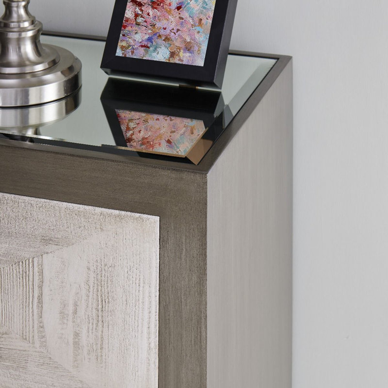 Greenberg Glass Top End Table