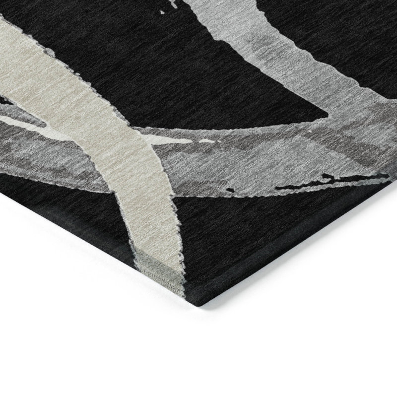  Machine Washable Indoor/Outdoor Chayden ACN1022 Beige Rug, Runner 2'3" x 7'6"