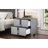 Lorne Classic 2-Drawer Nightstand With Mirrored Accents And Metal Feet