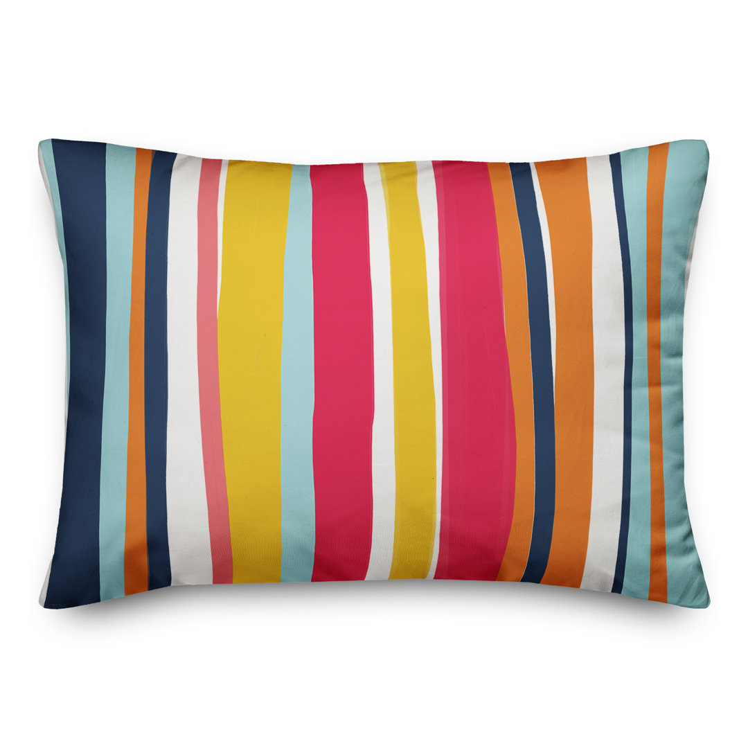  Stripes Indoor/Outdoor Lumbar Pillow Designs Direct Creative Group