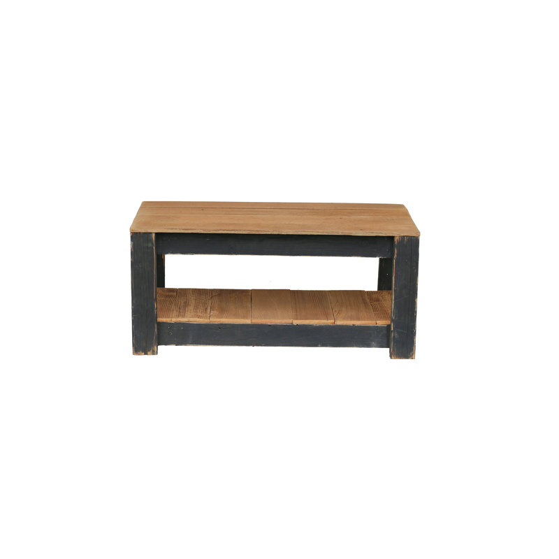 SanderSon Solid Wood Top Single Coffee Table