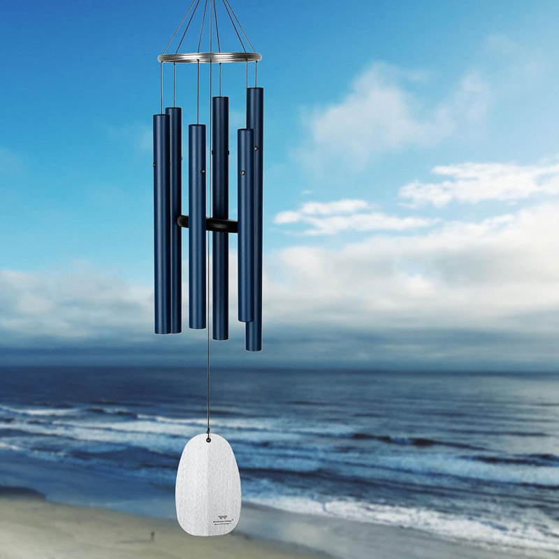 Carillon Bells of Paradise ™, H 32 po x l 6 po x P 6 po, Bleu / blanc
