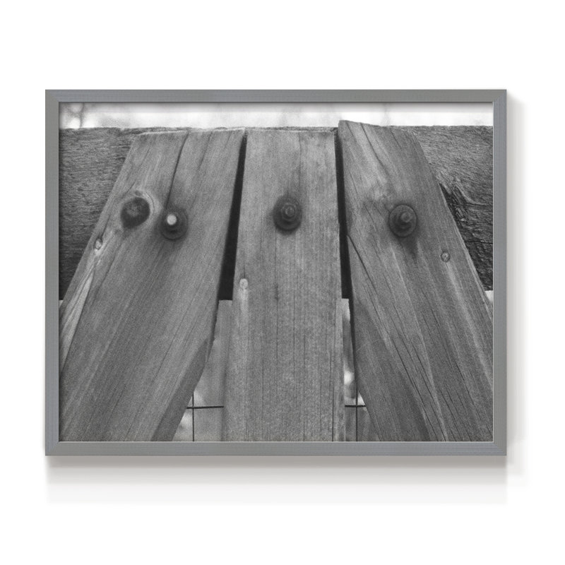 Found Foundures - Impression encadrée, H 11 po x l 14 po, Gris