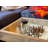 Rustic Chess and Checkers Table with Removable Glass Top