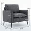 Fauteuil d'appoint en similicuir, fauteuil Clue-2132189741