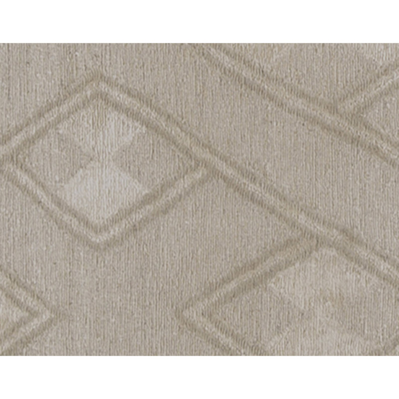 Hand Knotted Geometric Area Rug in Beige