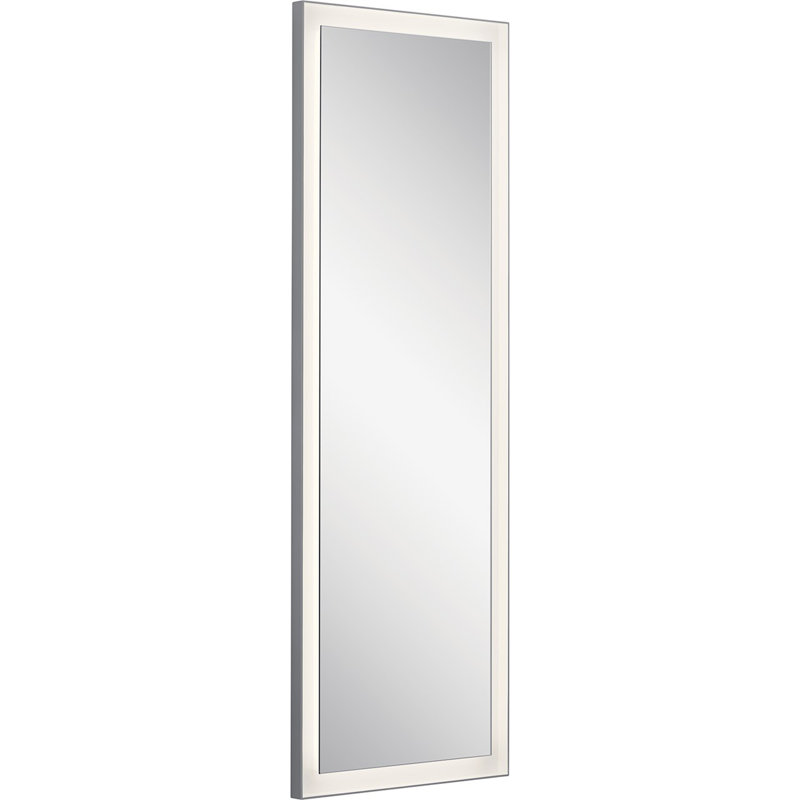 Miroir d'appoint Daliah, 31,5 po x 23,5 po, 775, Argent mat