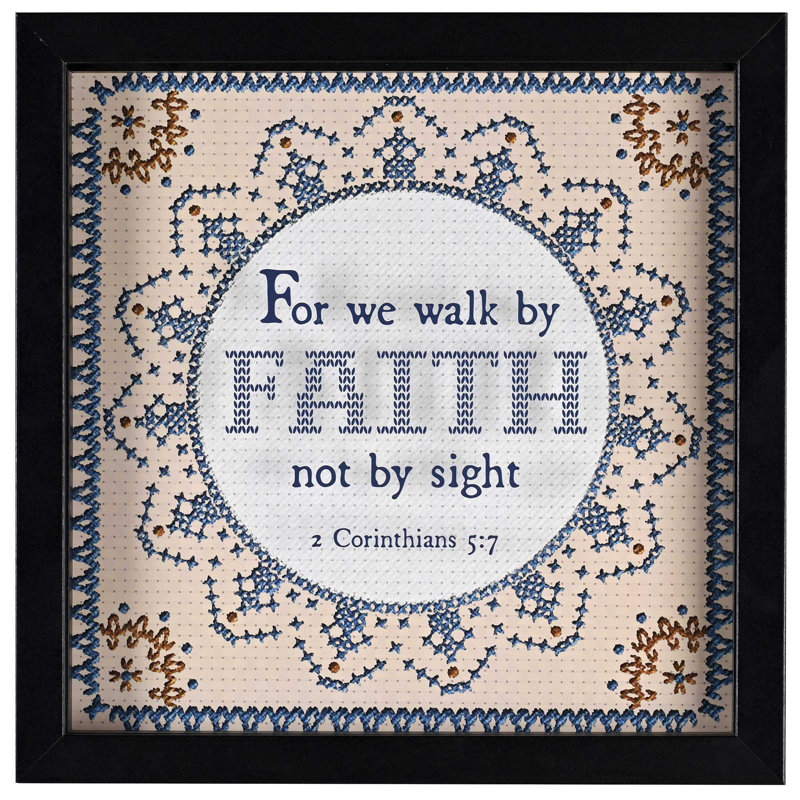 Art mural encadré «We Walk By Faith Not»