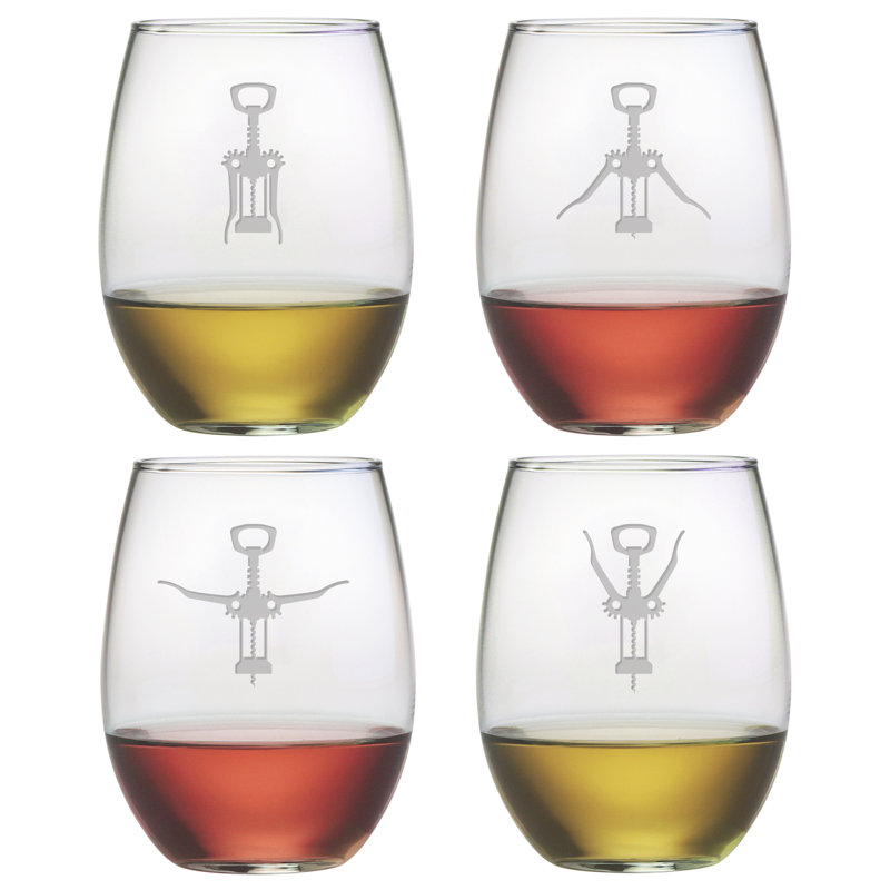 Ensemble de verres à vin sans pied 21 oz 4 pièces aérobies