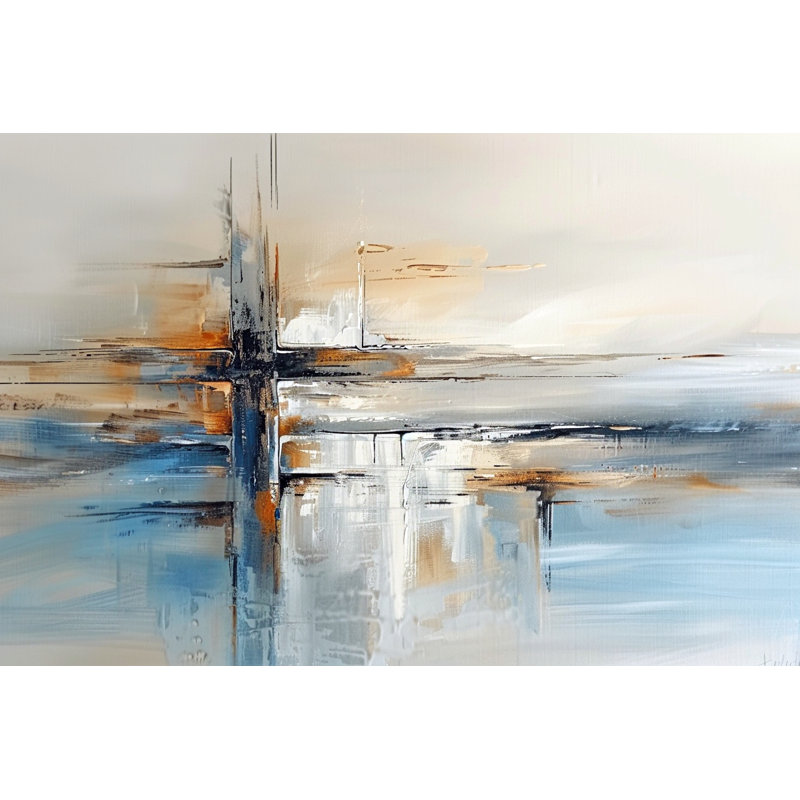 Art mural sur toile Harbour Crosslight, H 12 po x l 16 po x P 1 po