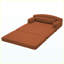 Causeuse convertible 2 places en velours côtelé Canapé-lit futon convertible (orange)-133235360-133235372