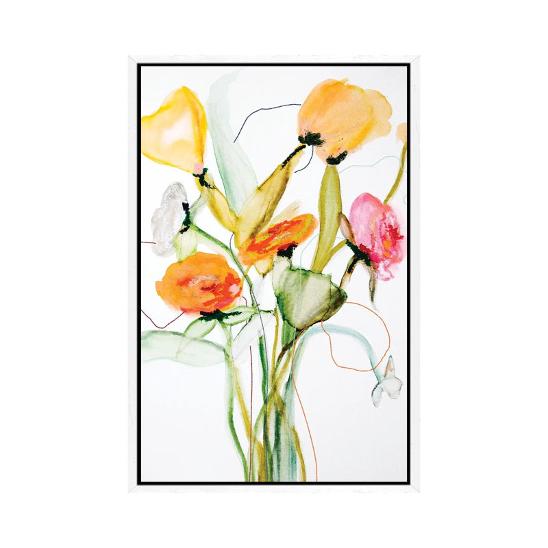 Bloom Series Norway by Leigh Viner - Gallery-Wrapped Canvas Giclée on Canvas, 101.6 cm H x 66.04 cm W, White Framed