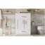 Meuble-lavabo 24 po avec lavabo en céramique intégré, armoire de salle de bain avec 2 portes, 1 tiroir basculant, meuble-lavabo simple pour salle de bain petite et moyenne, blanc-86871035
