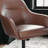 Martha Stewart Rayna Upholstered Swivel Home Office Chair with Flared Arms-114728963-114728962