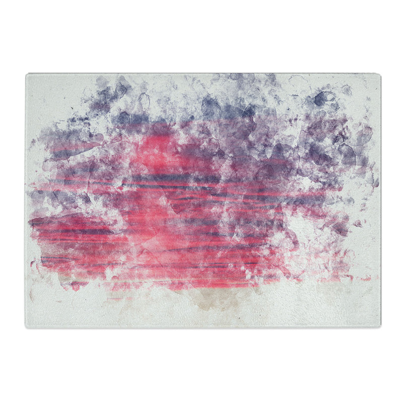 Tempered Glass Burning Clouds Chopping Board, 20 cm x 28.5 cm