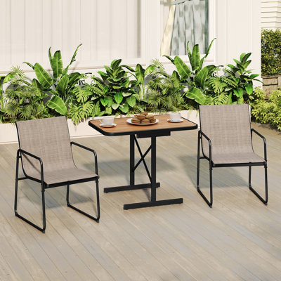2 - Person Patio Dining Set with Rectangular Table