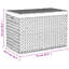 Laundry Basket with 3 Sections Water Hyacinth