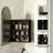 18X24 Inch Metal Corner Medicine Cabinet With Arched Mirror, Adjustable Glass Shelves, Space-Saving Bathroom Storage Organizer For Small Spaces, Matte Black-1250901619