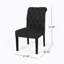 Ensemble de 2 chaises roulantes Broxton touffeté à manger KD MP2-869261310