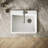 Riverby 25" L x 22" W x 9-5 8" Bar Kitchen Sink with Basin Rack-64615353-11013543