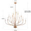 Lustre de style bougie classique / traditionnel à 3 niveaux à 3 lumières Sebron-819549560-822874112