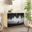 Buffet Buffet avec rangement monotonique et élan silhouette élan environnement naturel wapiti avec 2 portes pour le salon et la cuisine