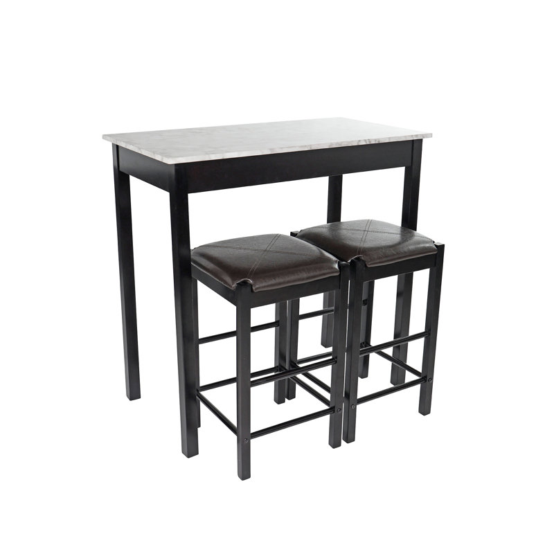 Trevyon 41'' Solid Wood Bar Set