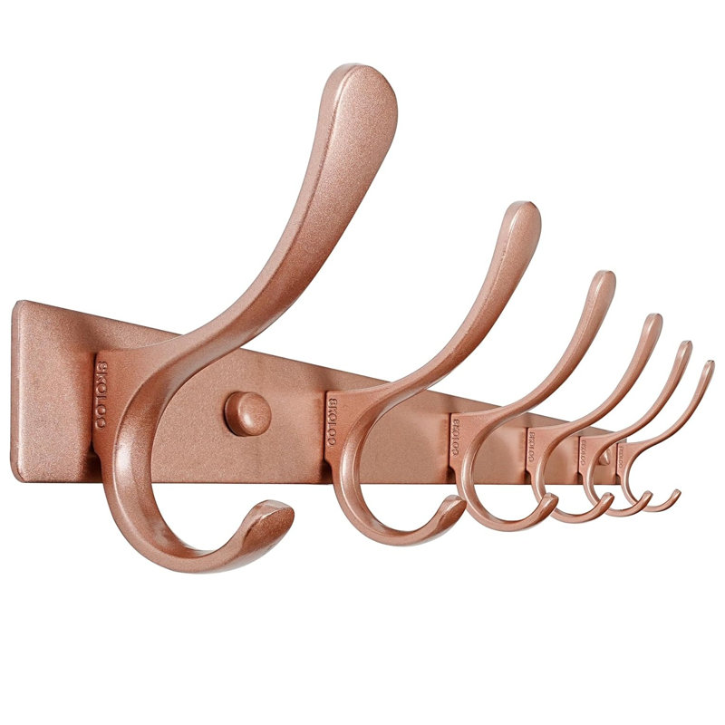 Steel Wall Hook, Matte Rose Gold